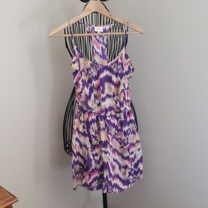 Parker Silk multicolor mini dress Small